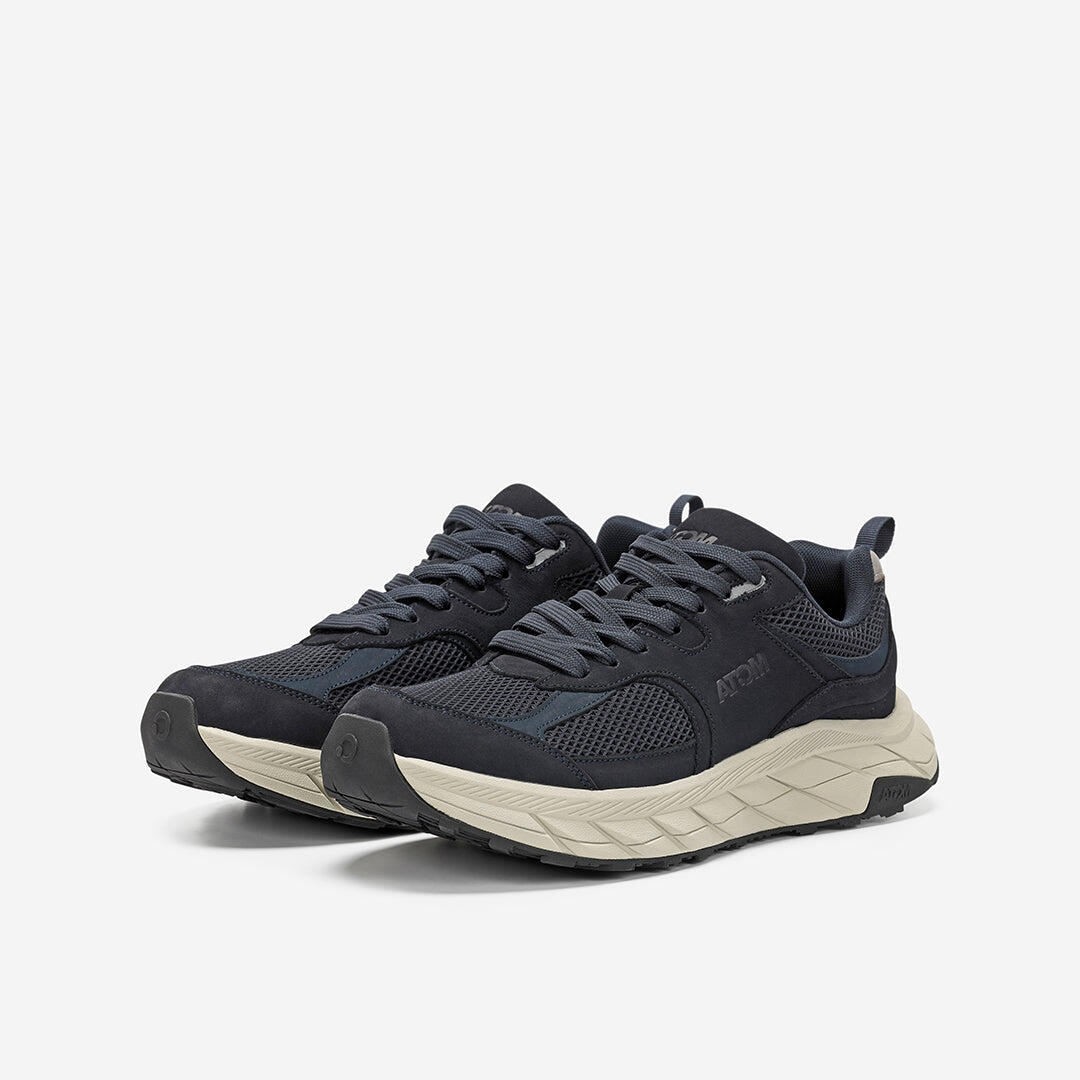 Scarpa Sportiva  Uomo Mesh ATOM AT181 URBAN NOBUCK BLUE 5/7
