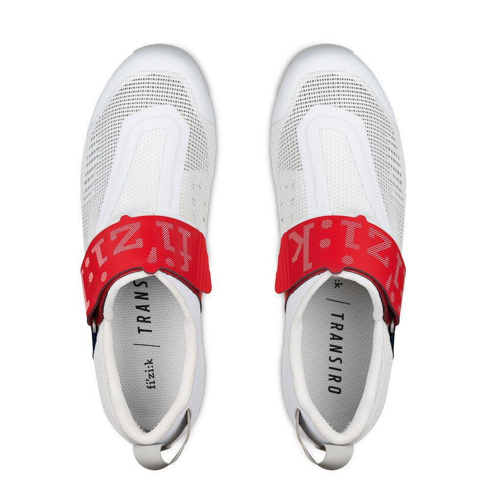 Scarpa da Triathlon Triathlon  Nylon FIZIK SHOES HYDRA AER CARB WHITE-RED-BLUE 3/7