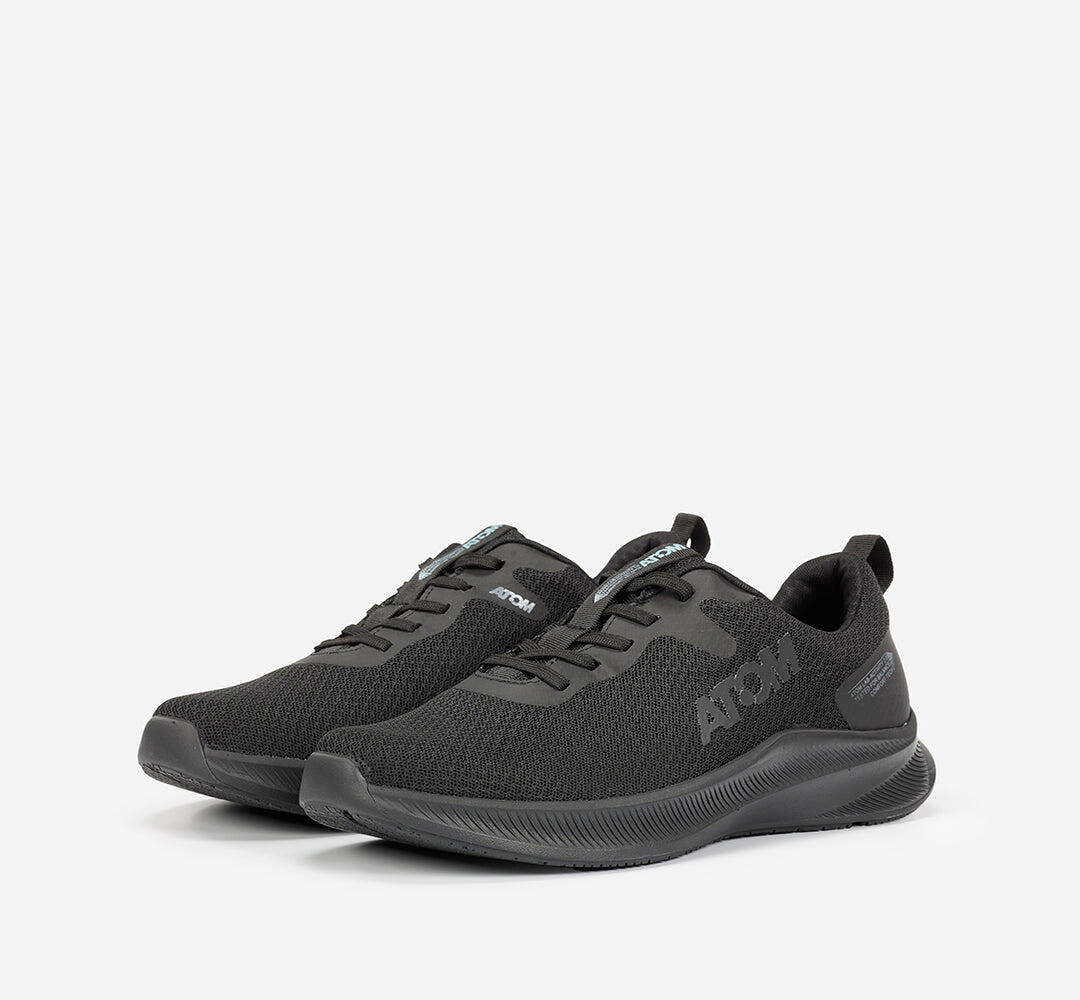 Scarpa Sportiva  Uomo Mesh ATOM AT126 ACTIVITY BLACK CORDONES-STK- 6/7
