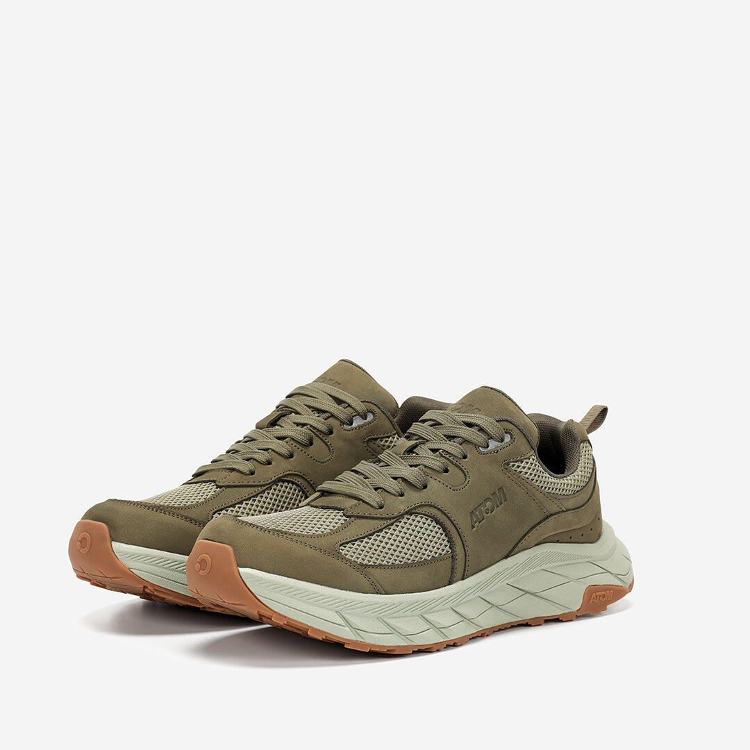 Scarpa Sportiva  Uomo Mesh ATOM AT181 URBAN NOBUCK FOREST 5/7