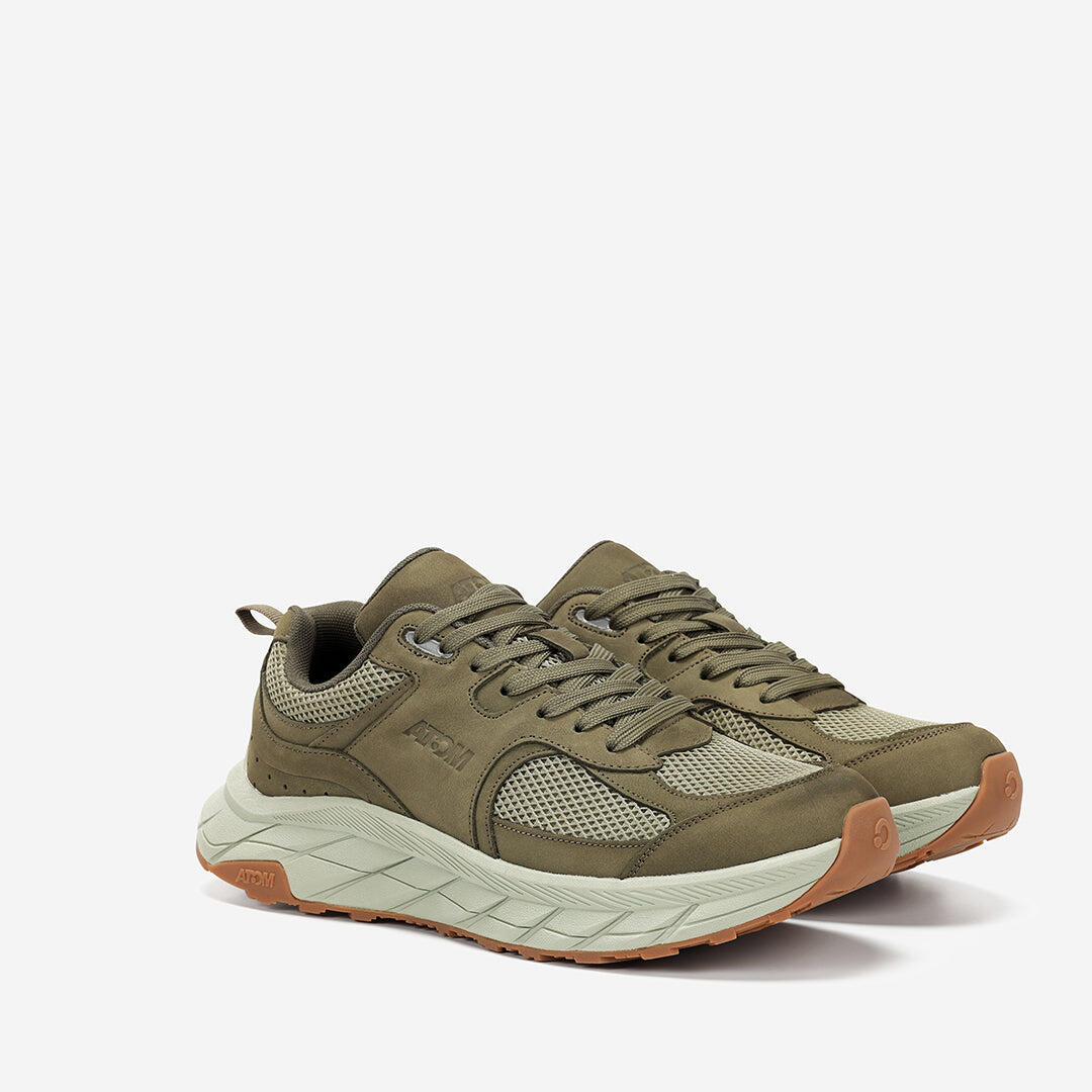 Scarpa Sportiva  Uomo Mesh ATOM AT181 URBAN NOBUCK FOREST 6/7