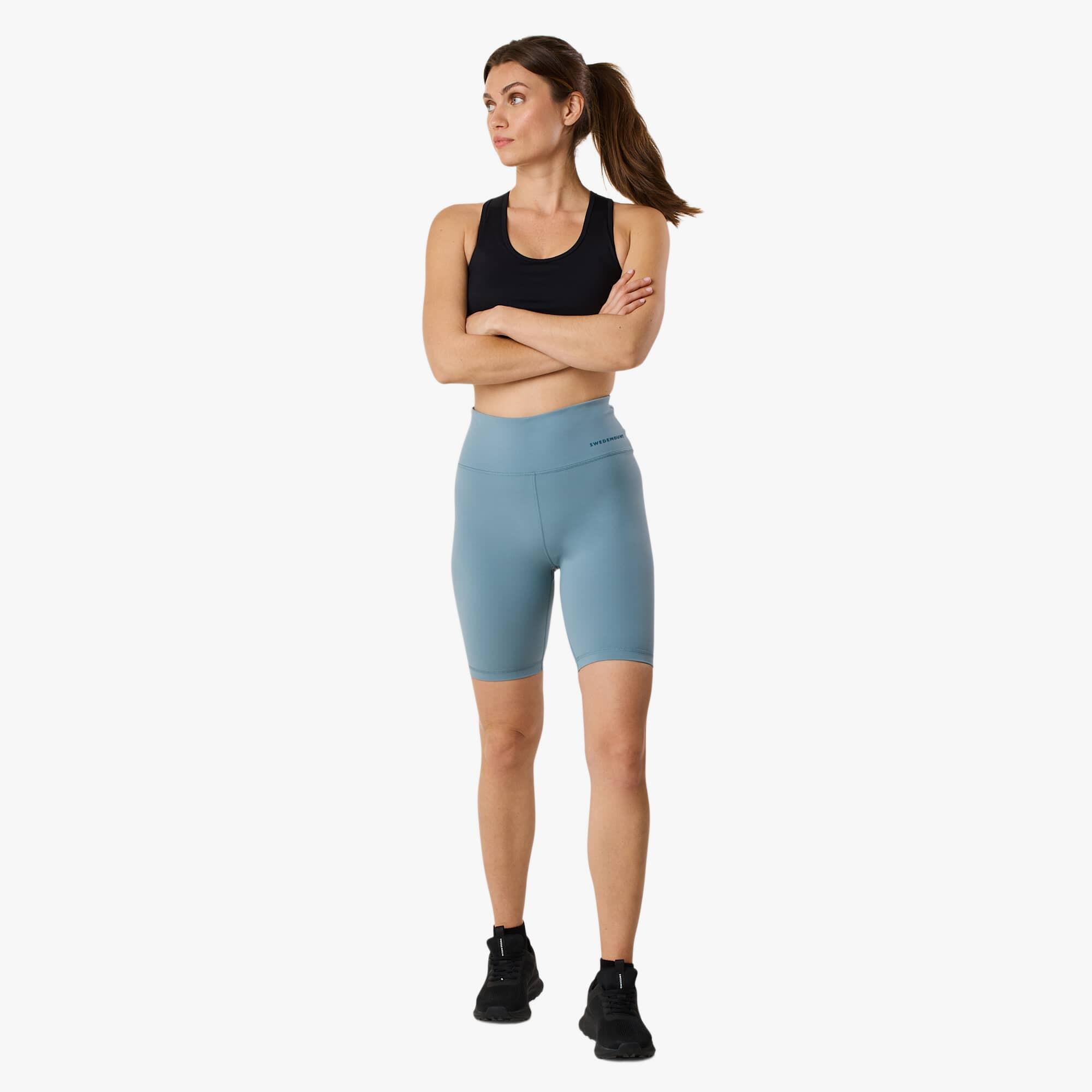 Dames trainingstights kort ademend snel droog Core High Waist 3/8