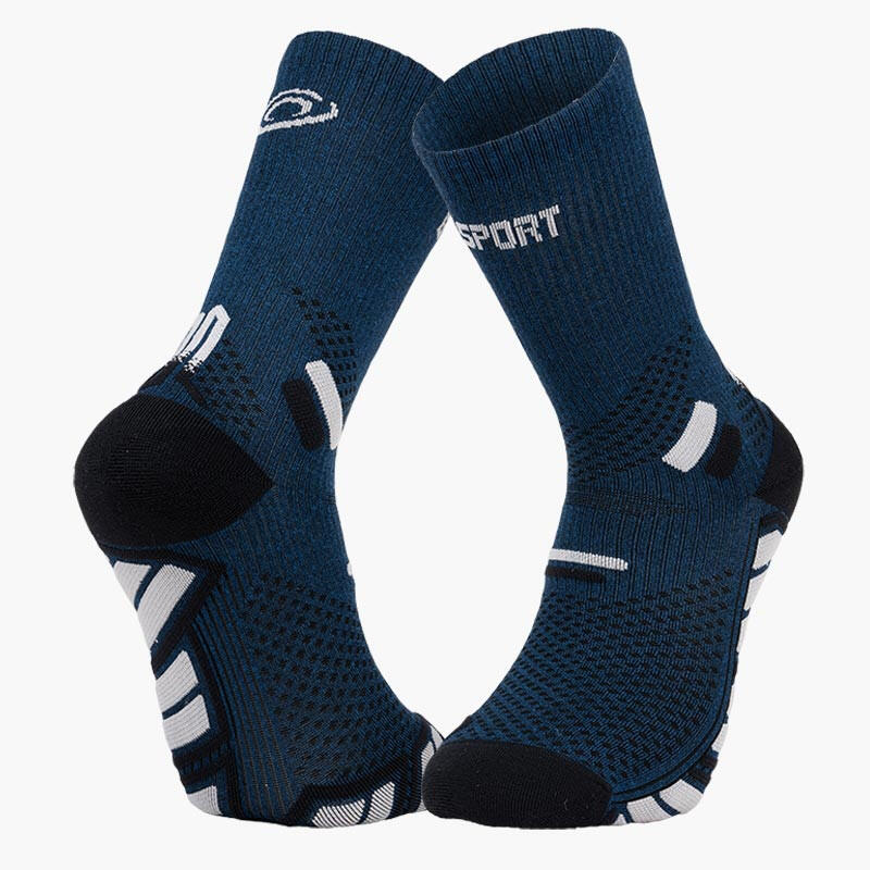 Chaussettes TRAIL ULTRA HIGH Bleu/Gris 1/3