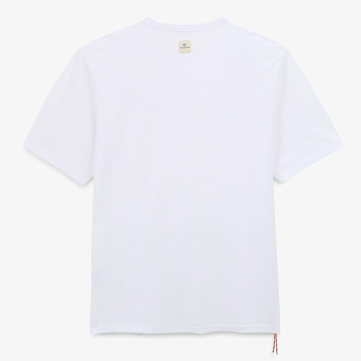 Camiseta de cuello redondo de jersey de algodón con estampado de sumo 2/5