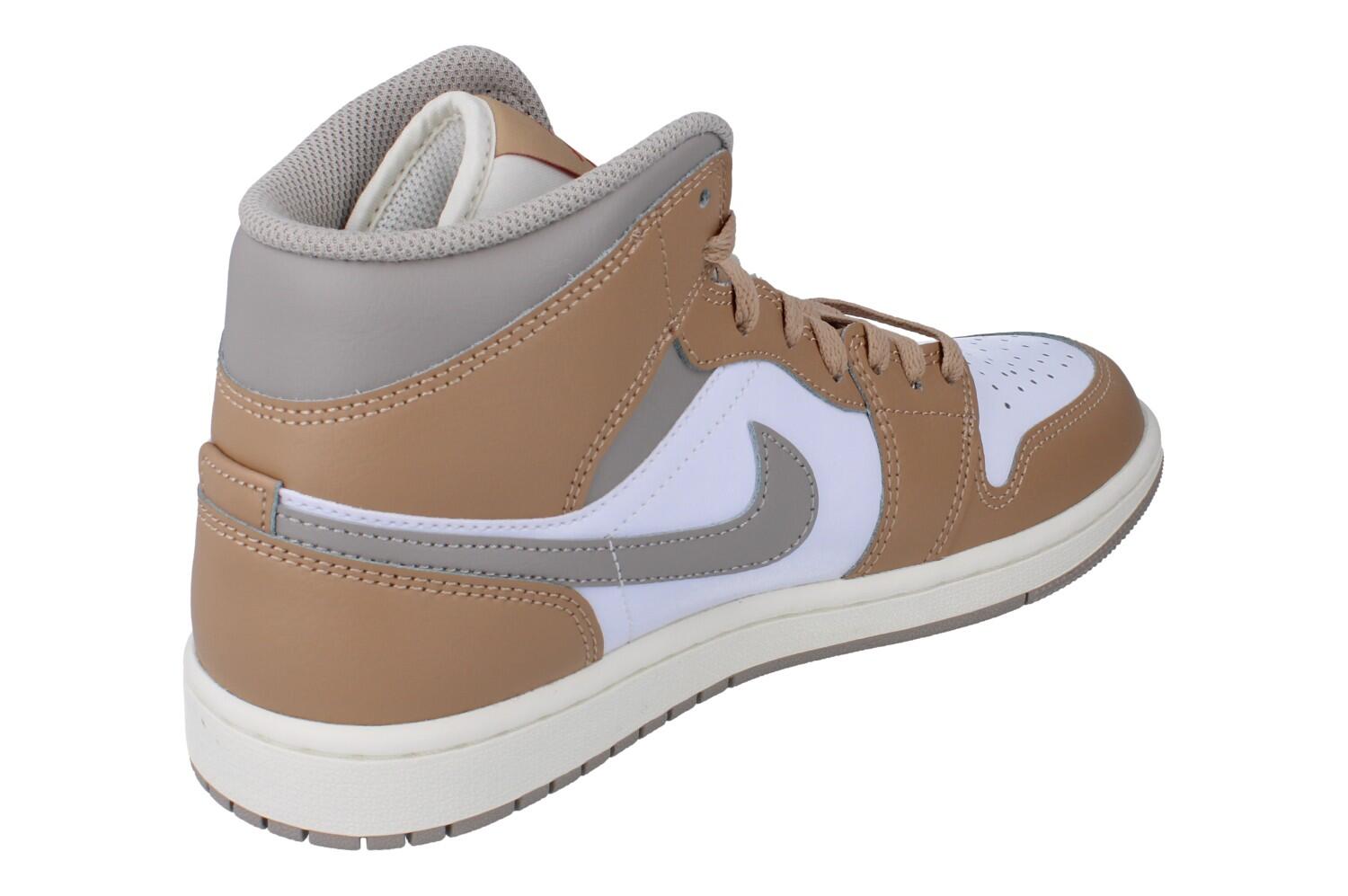 Jordan 1 Mid Rattan White College Grey 3/6