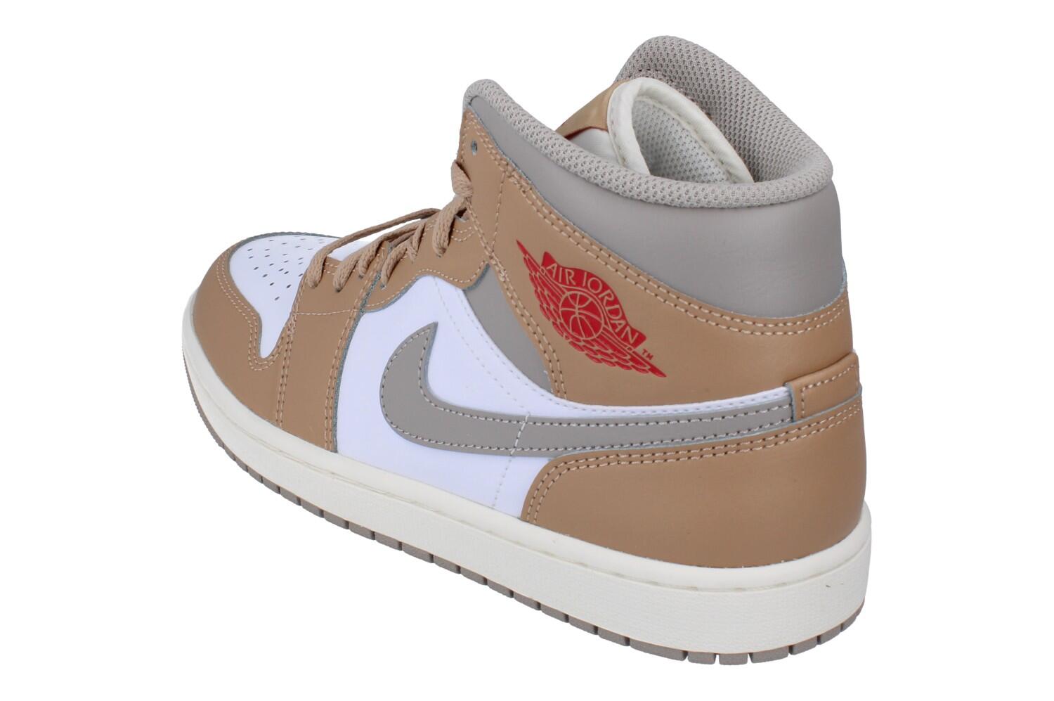 Jordan 1 Mid Rattan White College Grey 2/6