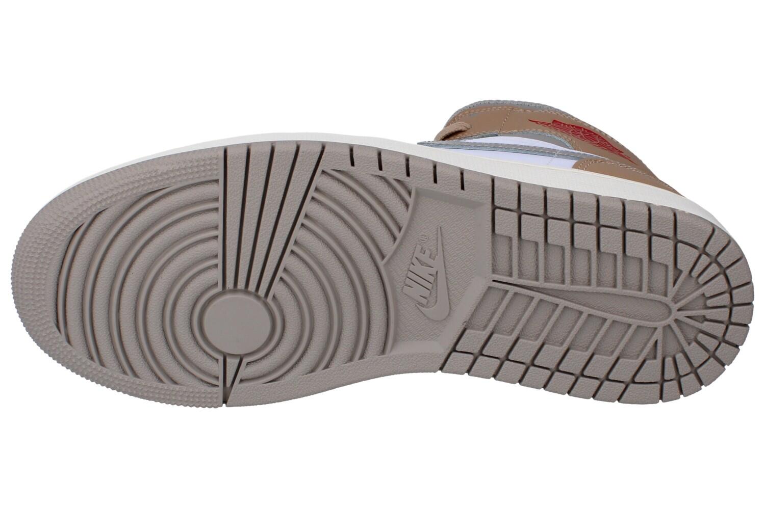 Jordan 1 Mid Rattan White College Grey 5/6