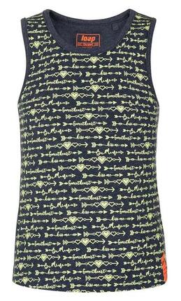 Loap Besola Mädchen-Tanktop semi-tailliert 100% Baumwolle Blau