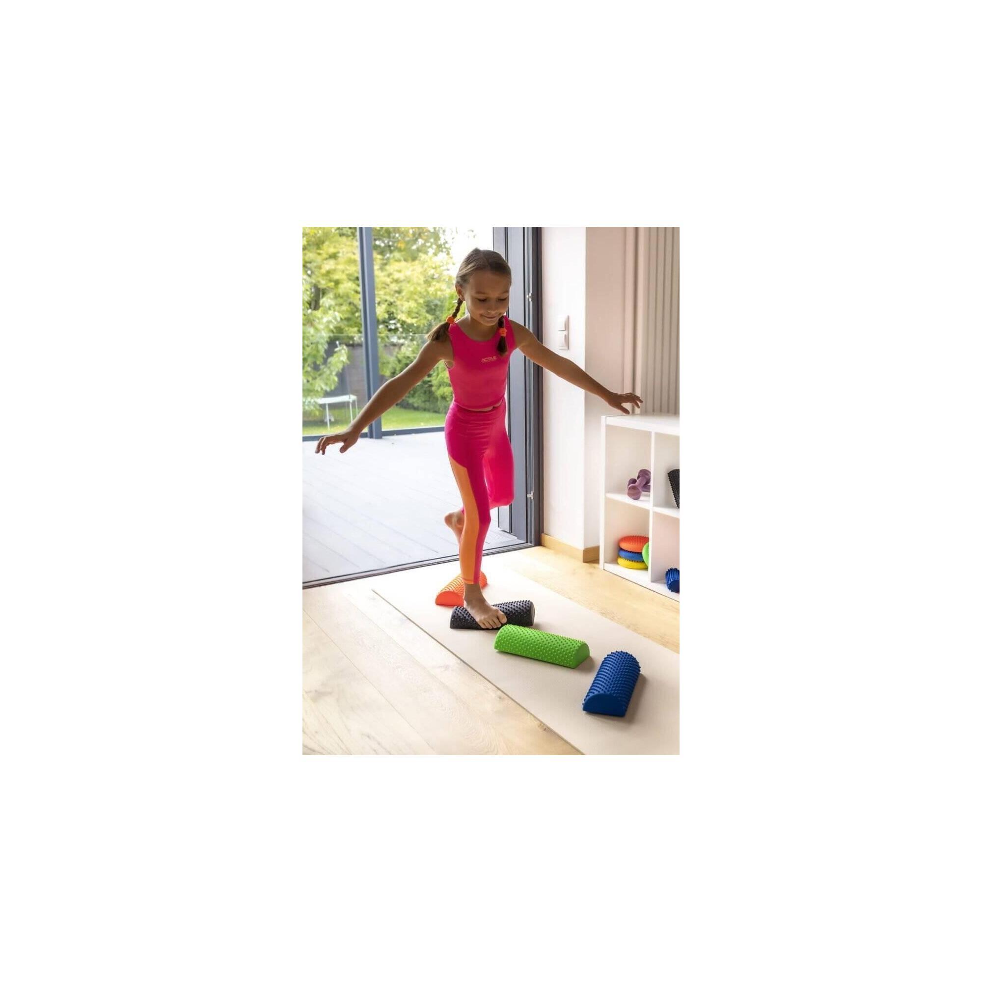 Unisex Fitness Semi-Rolă Senzorială Masaj Cu Crampoane 30cm Roșu