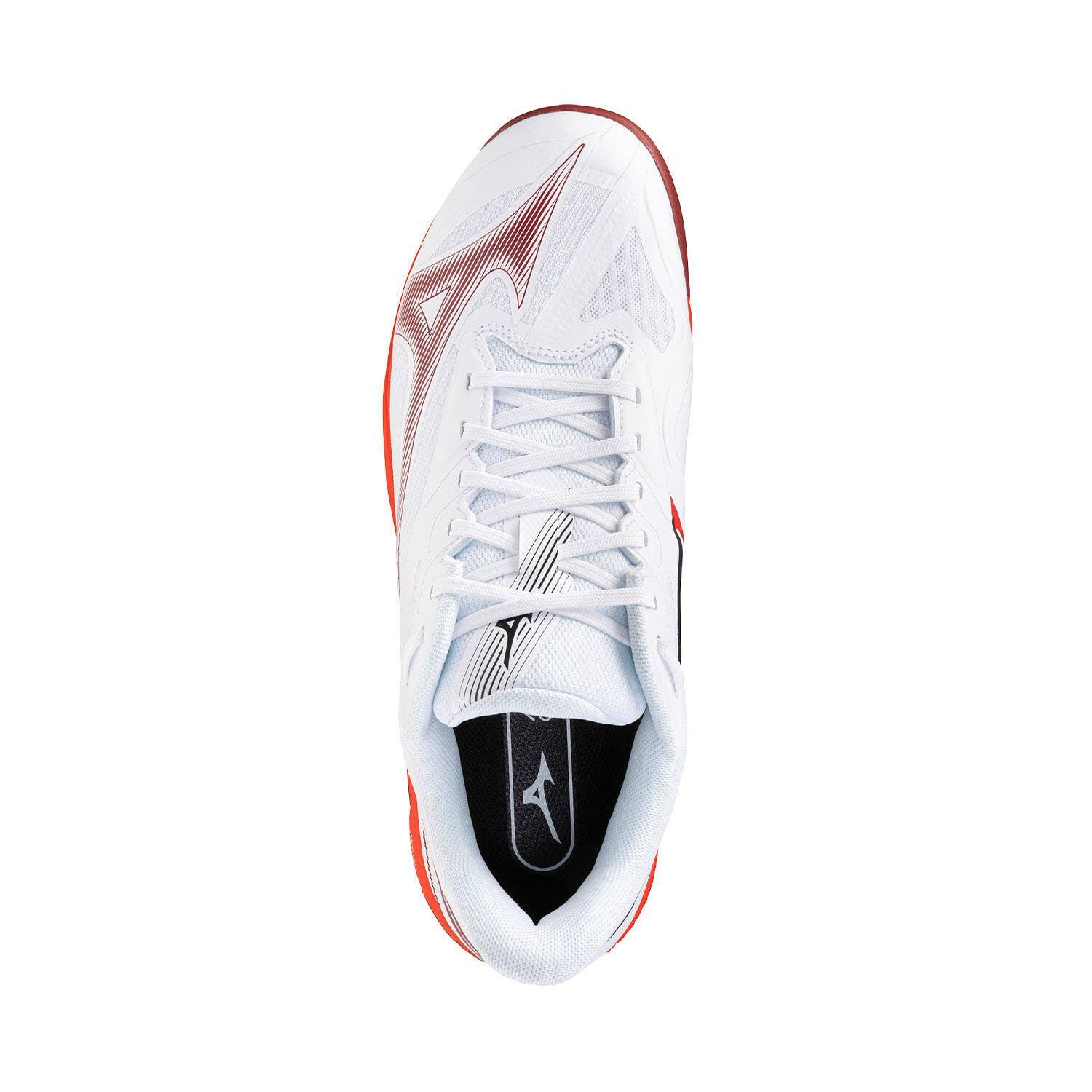 Mizuno Wave Exceed Court Clay Branco/vermelho 61gc2520 3/5