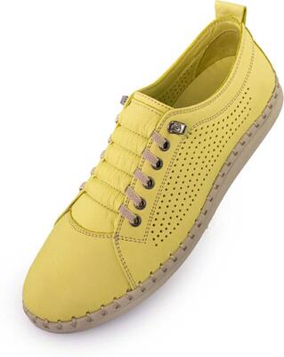 Leren damesschoenen nell perform sunny lime green