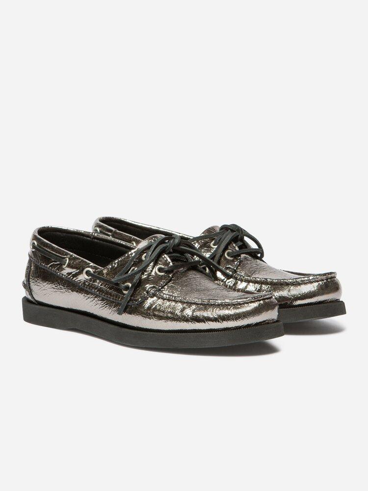 Chaussures bateau Femme PHENISE Noir Plomb 3/5