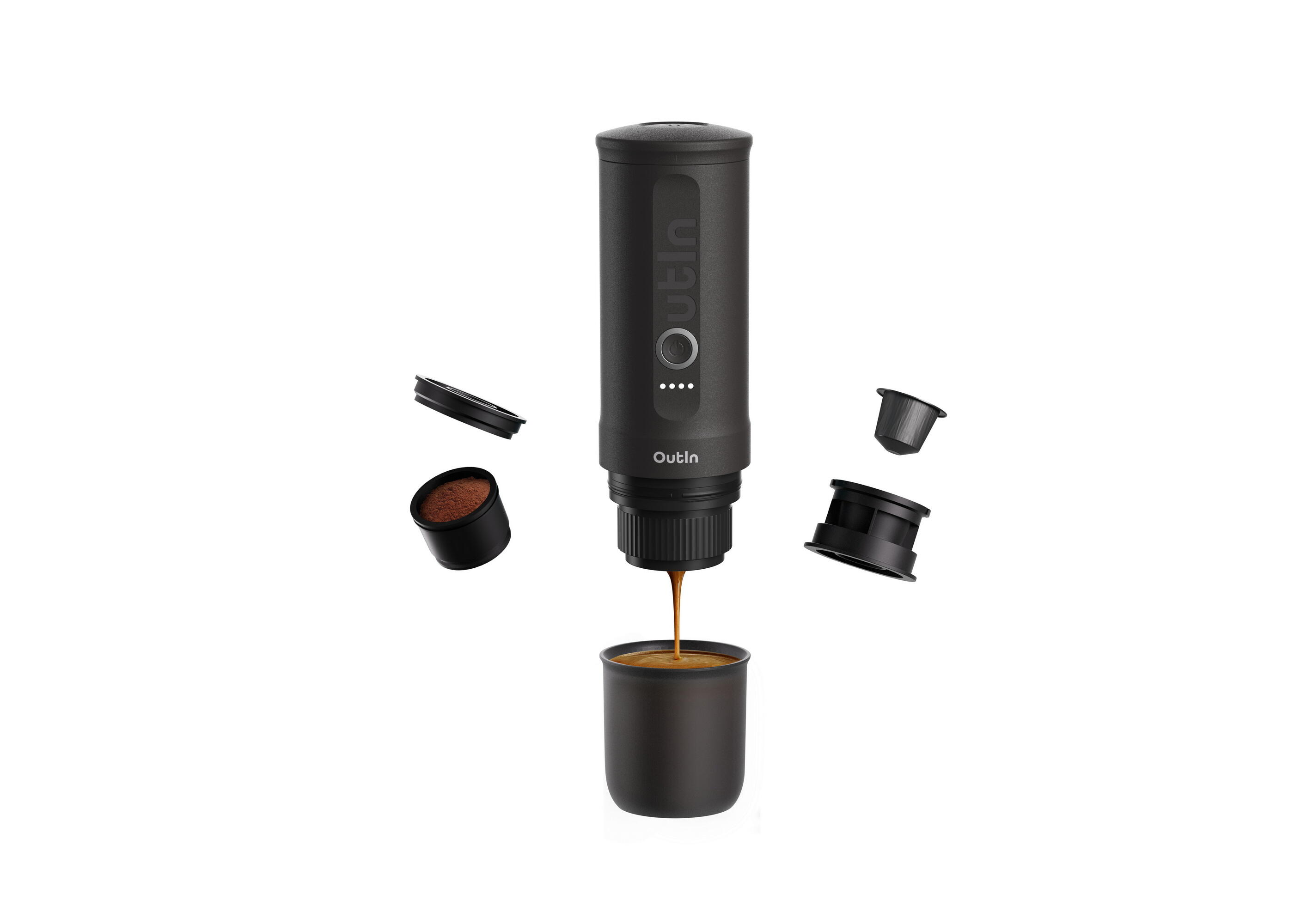 Kit OutIn Nano Máquina Espresso + Basket Plus Cinza 2/9