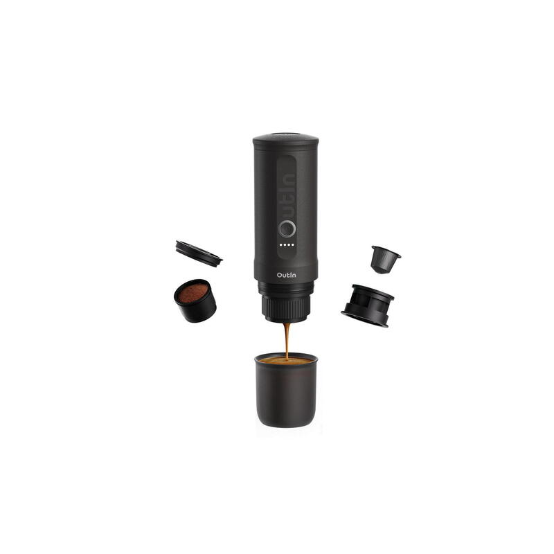 Kit OutIn Nano Espressor + Basket Plus Gri