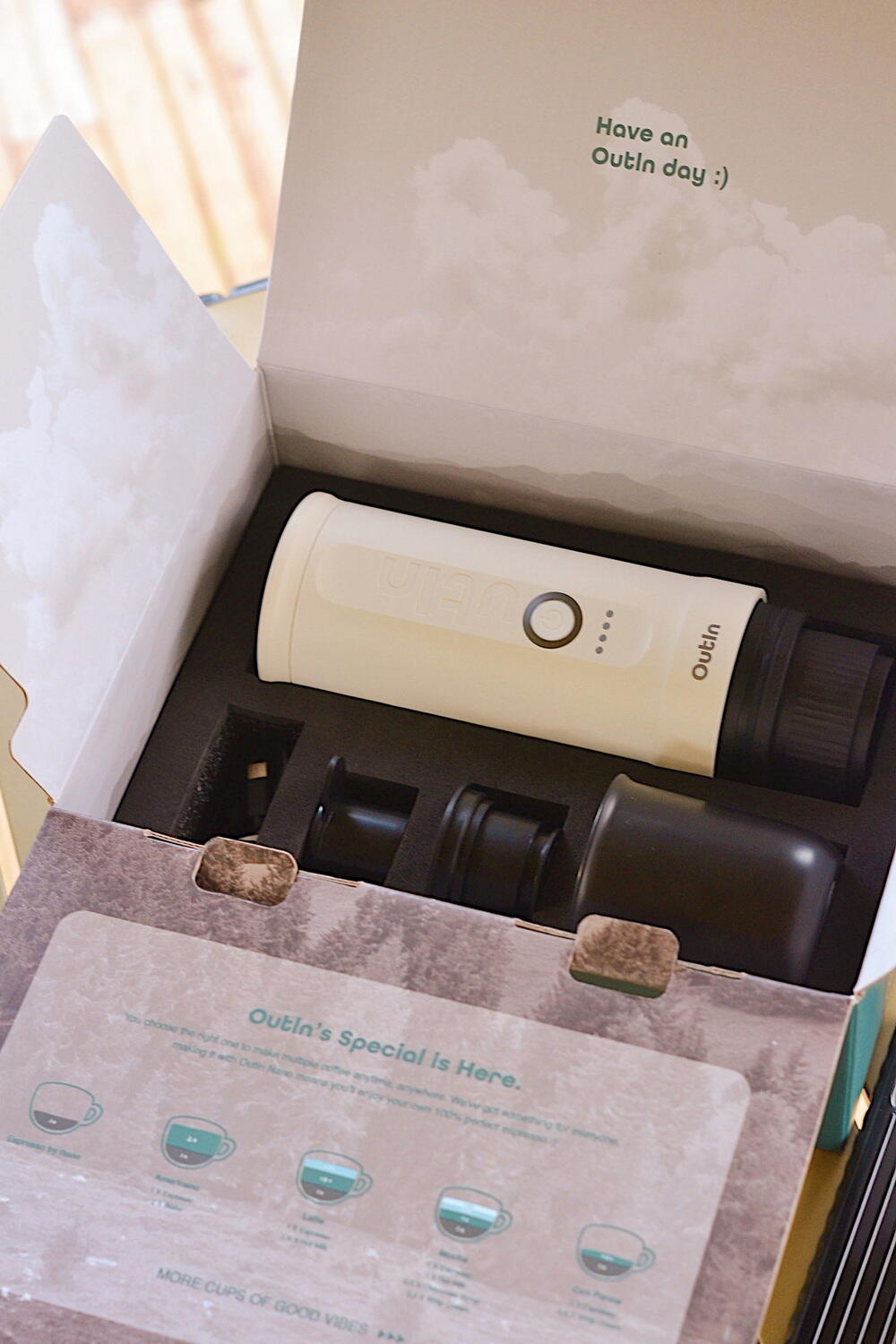Kit OutIn Nano Máquina Espresso + Basket Plus Branco 3/9
