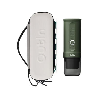 Set OutIn Nano Espressomaschine + EVA Hülle Grün