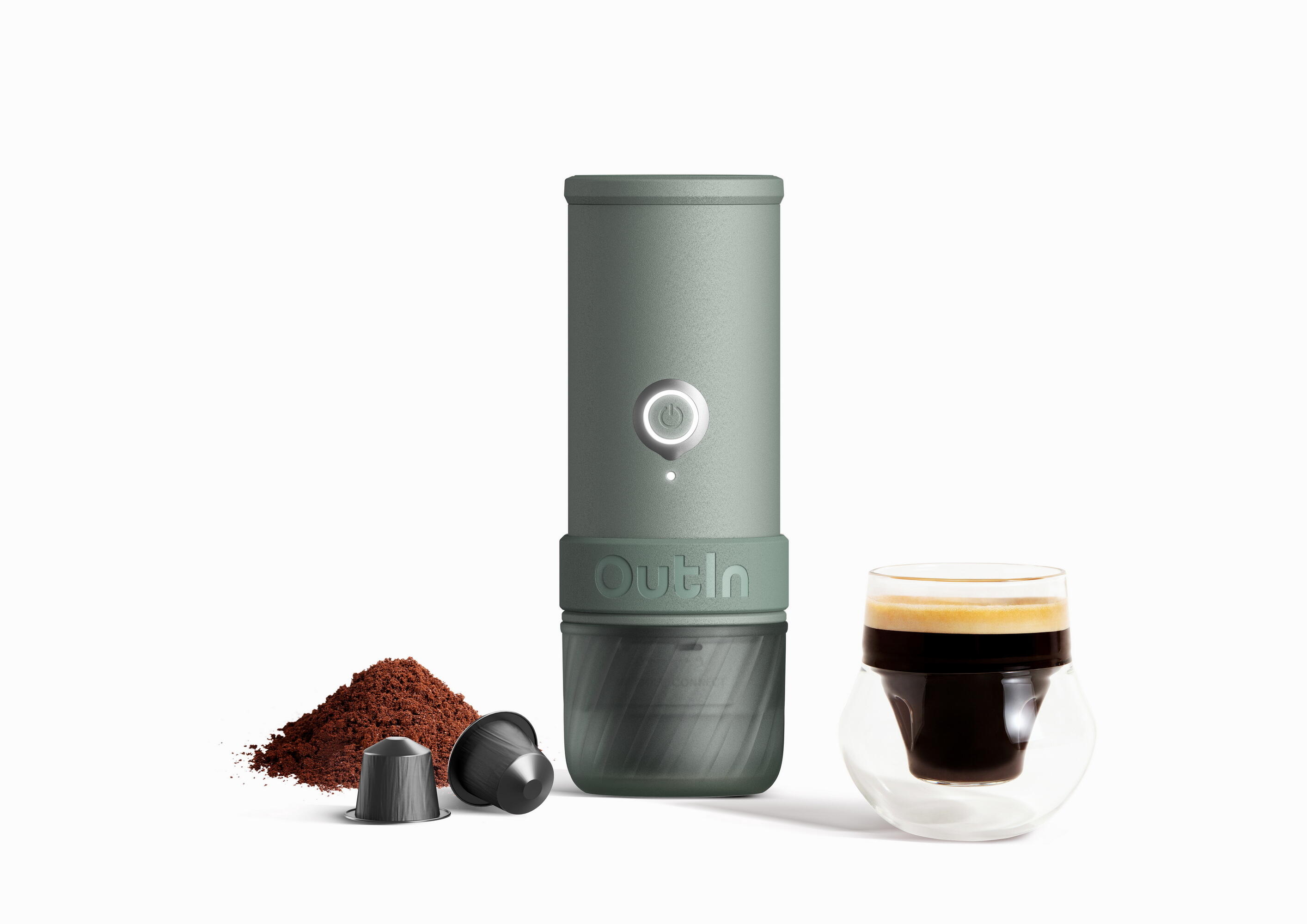 OutIn Mino Máquina de Espresso Elétrica Portátil Verde 3/8
