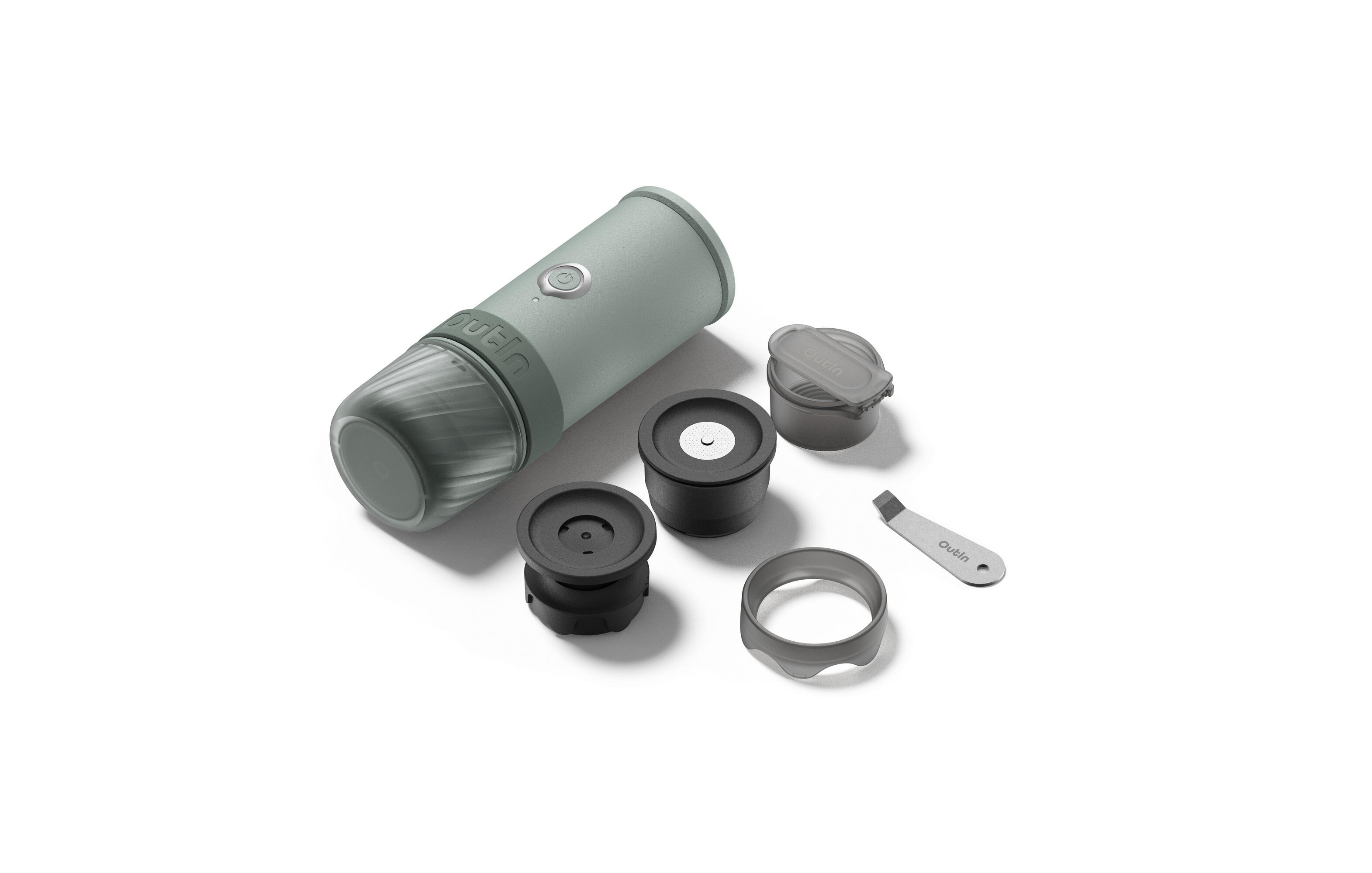 Outin Mino Máquina De Espresso Elétrica Portátil Verde da Decathlon