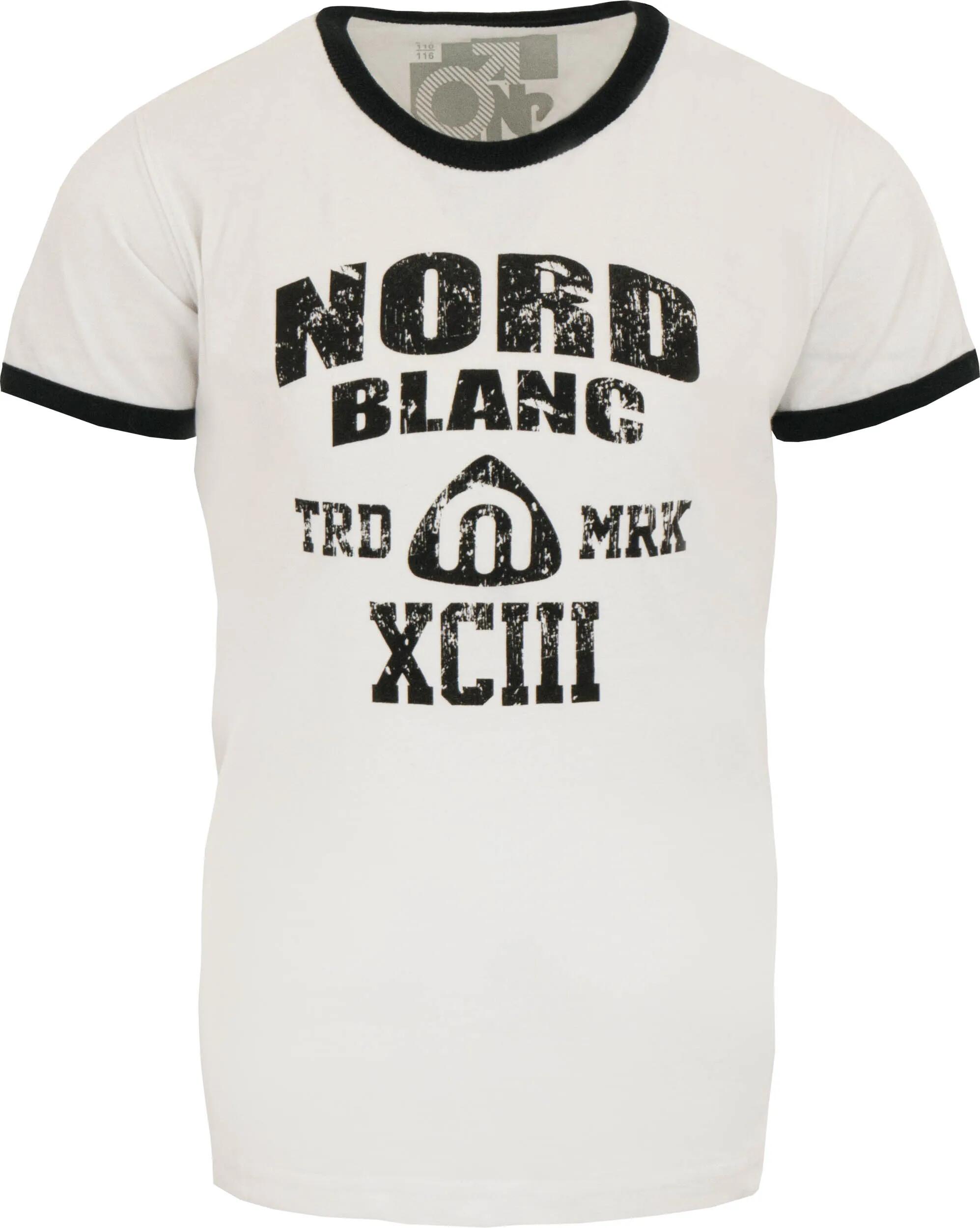 Tricou copii Nordblanc cu mânecă scurtă, alb