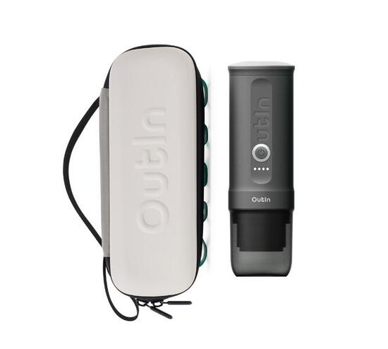 Set OutIn Nano Espressomaschine + EVA Hülle Grün