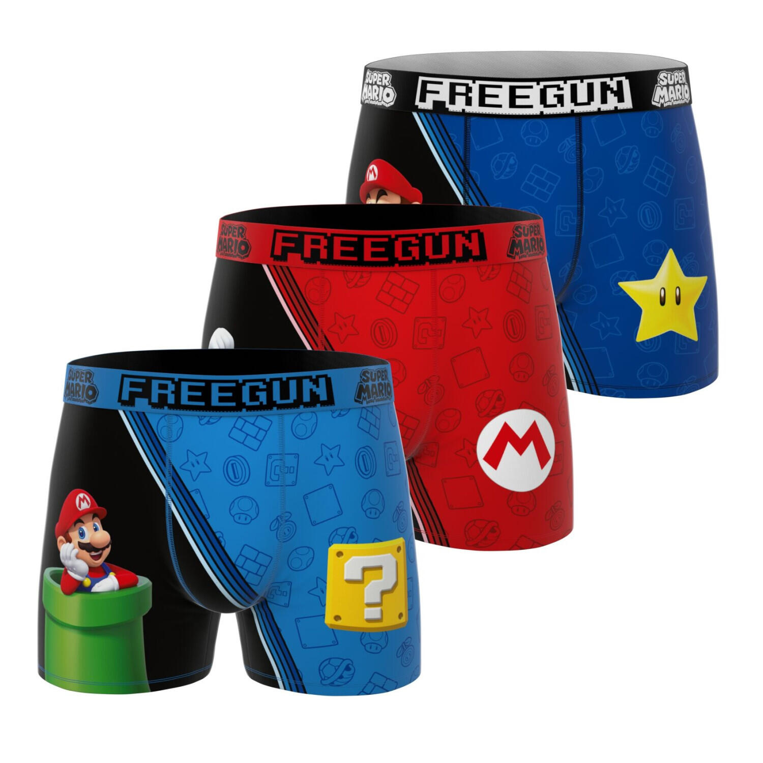 Lot de 3 boxers homme Super Mario Bros 1/5