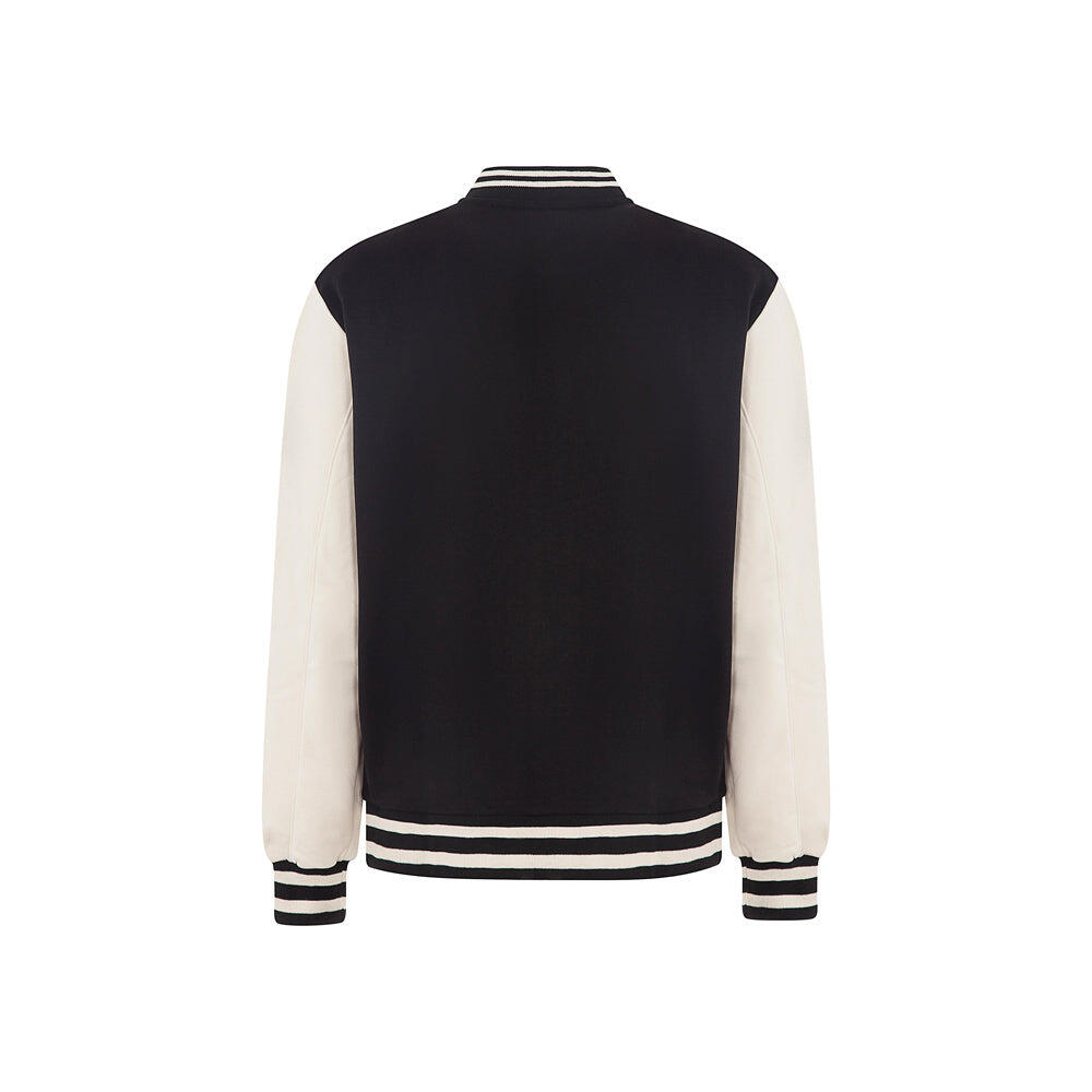 Varsity jacket  in felpa Iconic NERO 2/2