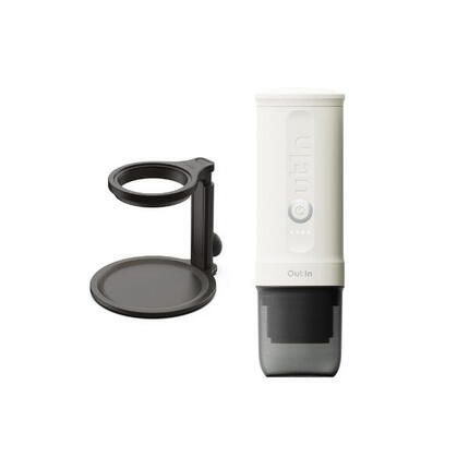 Kit OutIn Nano Cafetera Espresso + Soporte Universal Blanca
