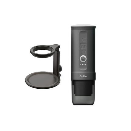 Set OutIn Nano Espressomaschine + Universalhalter Grau