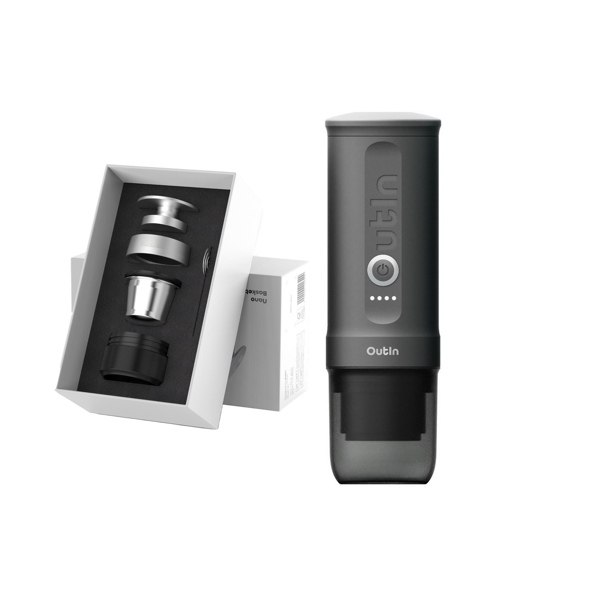 Set OutIn Nano Espressomachine + Basket Plus Grijs | Decathlon