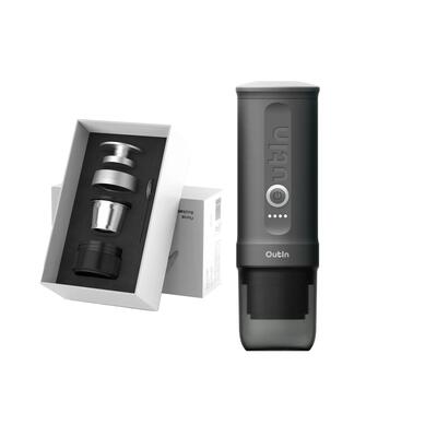 Set outin nano espressomachine + basket plus groen