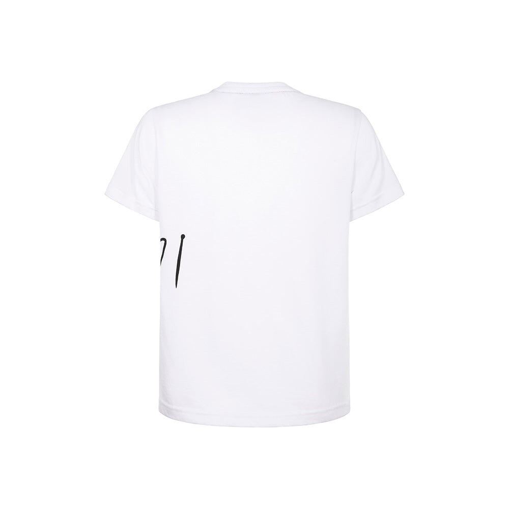 T-shirt con scritta BIANCO 2/2