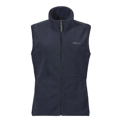 Dames mouwloze fleece met rits musto