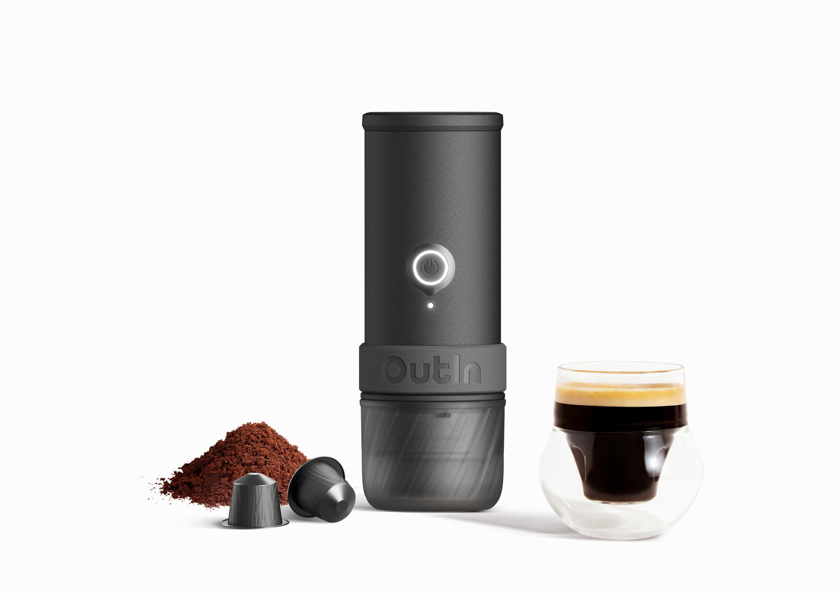 OutIn Mino Máquina de Espresso Elétrica Portátil Cinza 3/8
