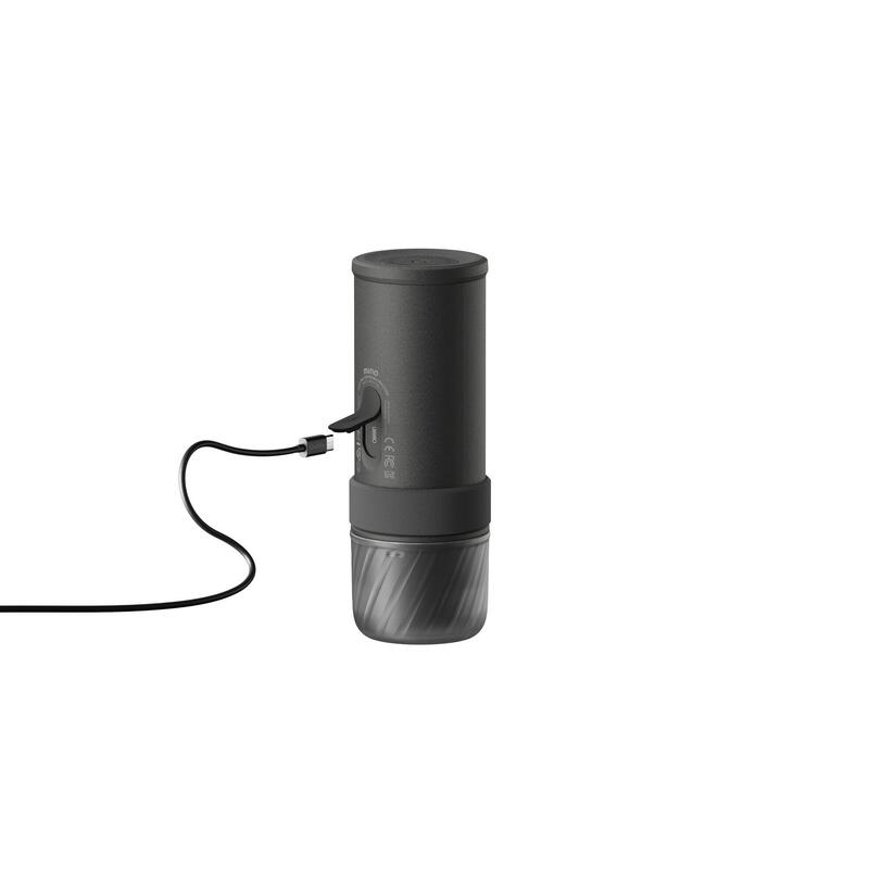 Kit OutIn Nano espressor electric portabil + husă EVA – Gri spațial