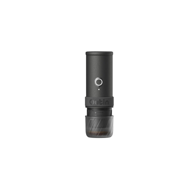 Kit OutIn Nano espressor electric portabil + husă EVA – Gri spațial