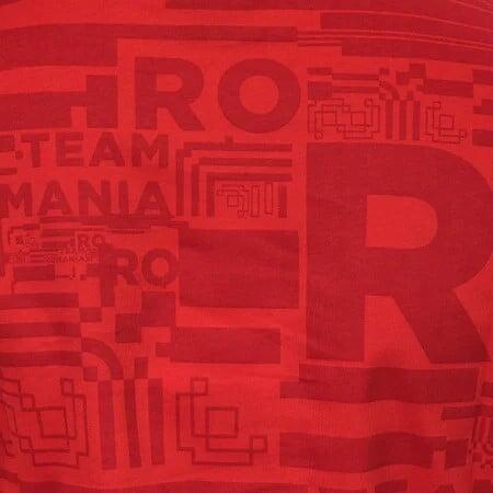 Tricou bumbac TeamRomania20 Rosu Feminin
