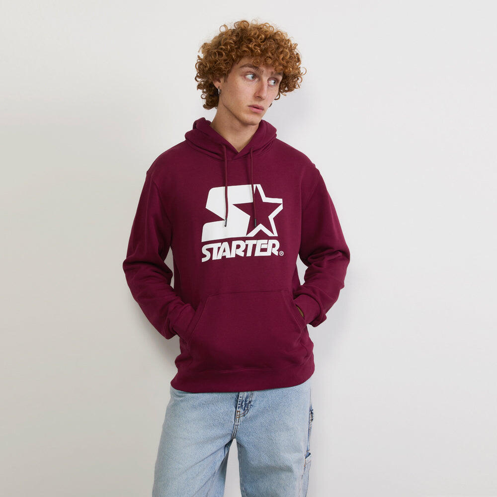Felpa con cappuccio Iconic  BORDEAUX 4/5