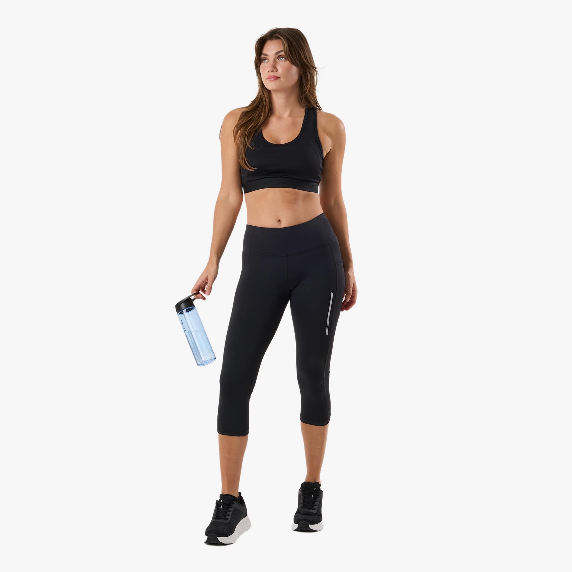 Collants training femme 3/4 Core Pocket quick dry 3/8