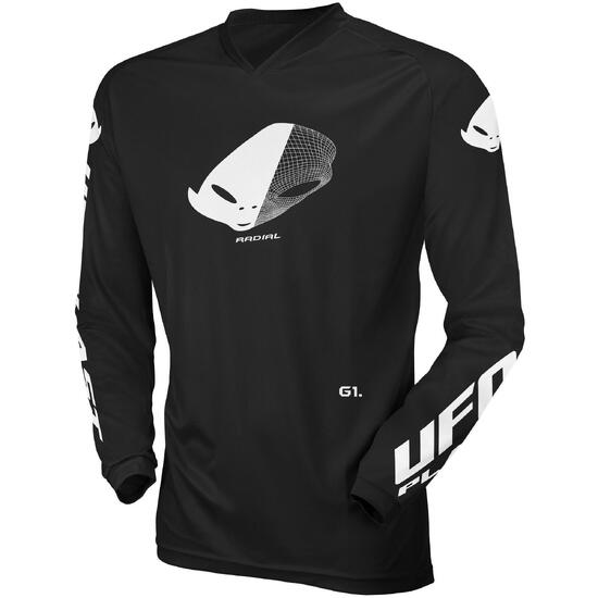 UFO PLAST MX Radial koszulka dziecięca czarna roz. EU 164