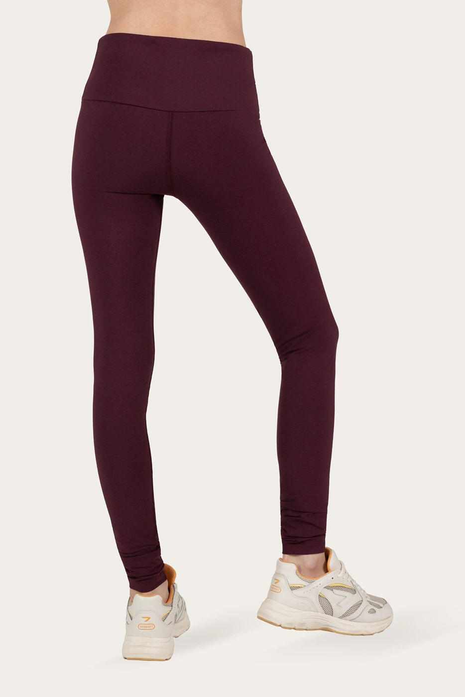 Legging de Yoga et Pilates Satya - Legging tendance taille haute - Violet Foncé 3/5
