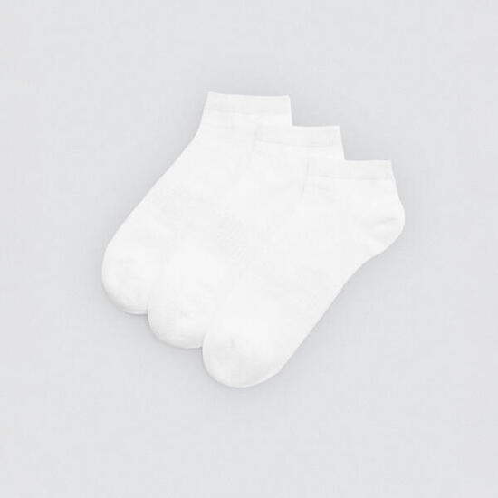 Lot de 3 chaussettes de sport chevilles blanches