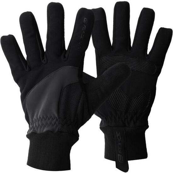 Rękawiczki rowerowe długie dla dorosłych zimowe Force X82