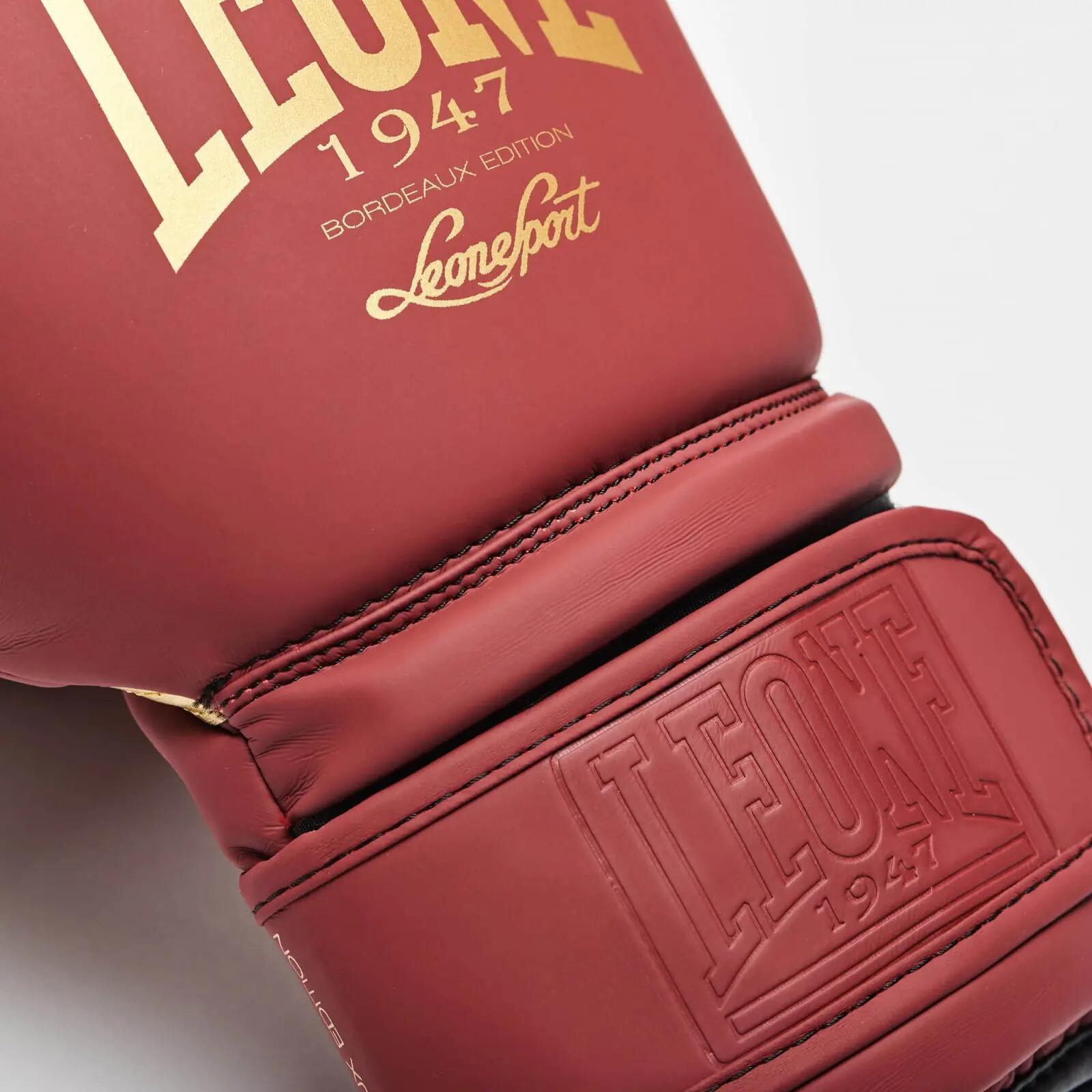 Guantes de boxeo Leone Idol color burdeos, 340 g 5/6
