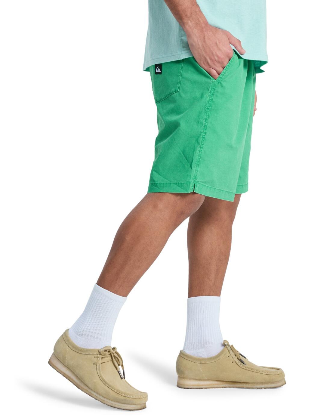 Short taille élastique TAXER 19" Vert Homme 3/4