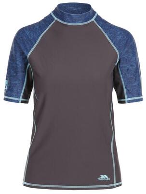 Trespass Calista - Top Rash Guard donna maniche corte grigio scuro