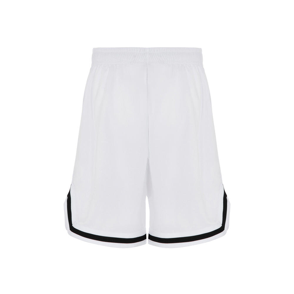 Bermuda in rete con bordo rigato BIANCO 2/3