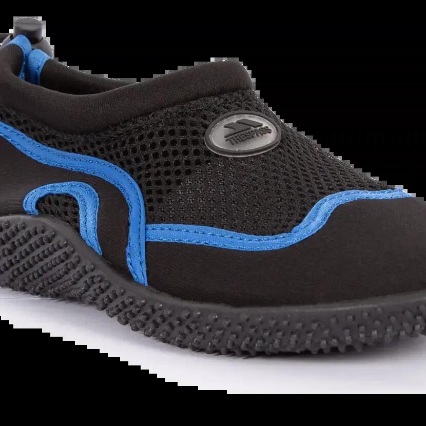 Trespass Paddle Junior Kids' Aqua Shoes - Black/Blue