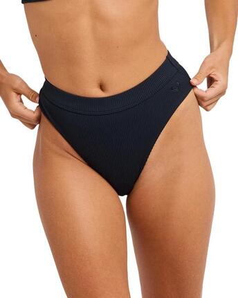 Bas de bikini taille haute Noir Femme