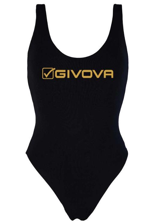 Maillot de Bain Olympique Femme Givova Noir M 1/1