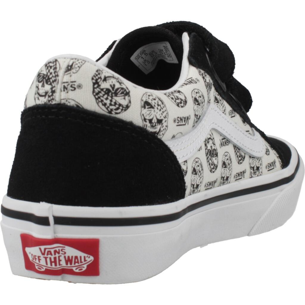 Buty VANS OLD SKOOL V SKULLS Czarny 3/5